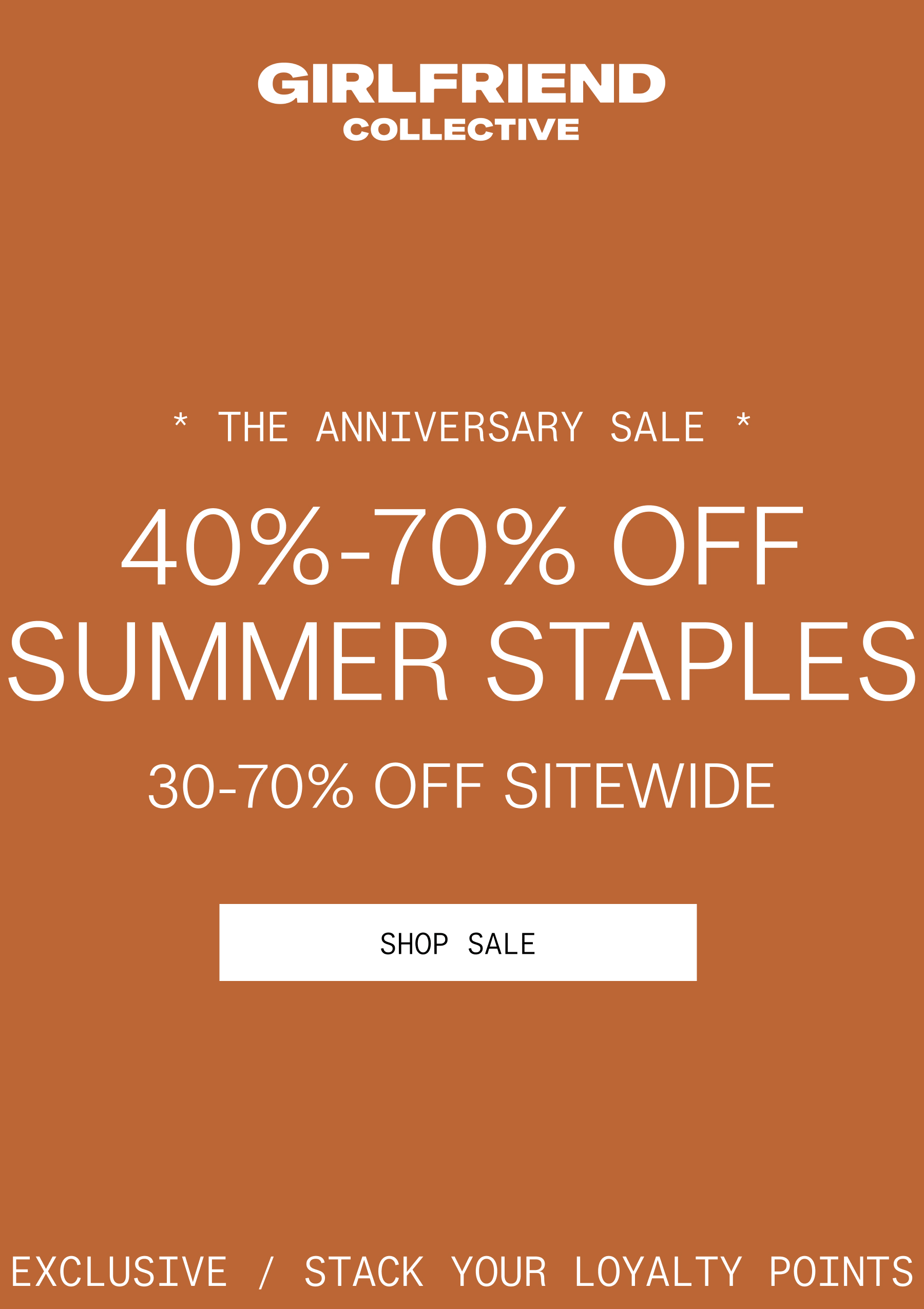 girlfriend collective anniversary sale