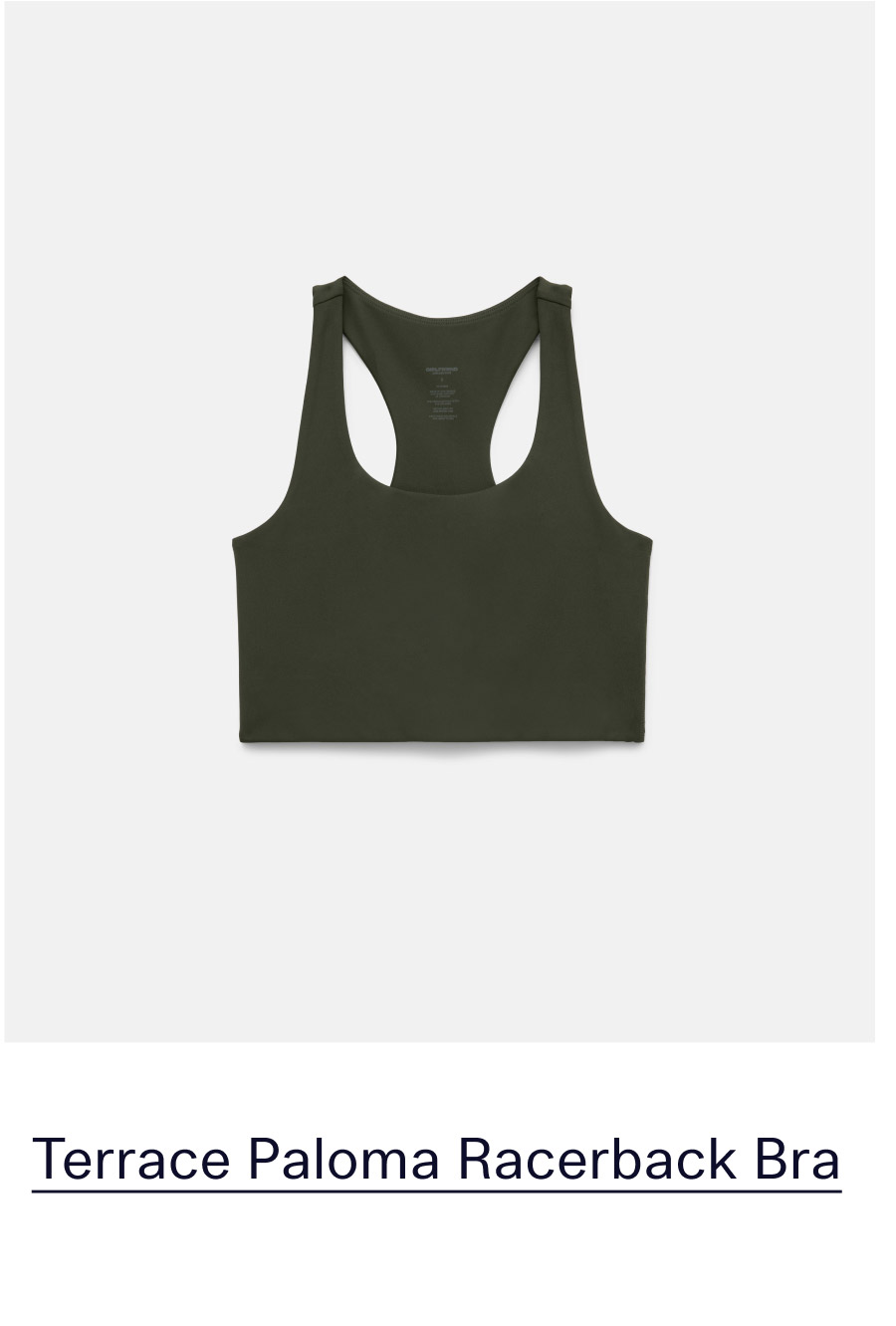 Terrace Paloma Racerback Bra