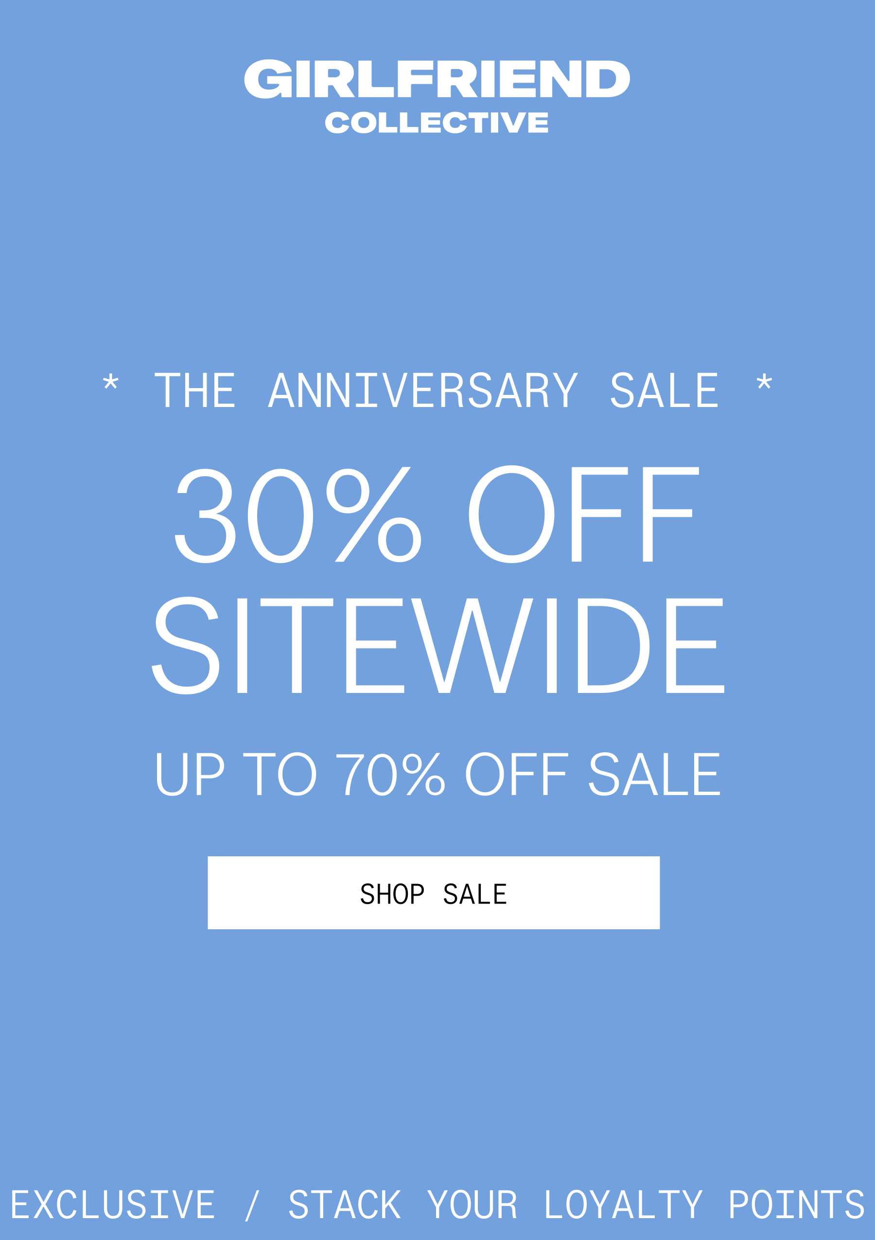 girlfriend collective anniversary sale