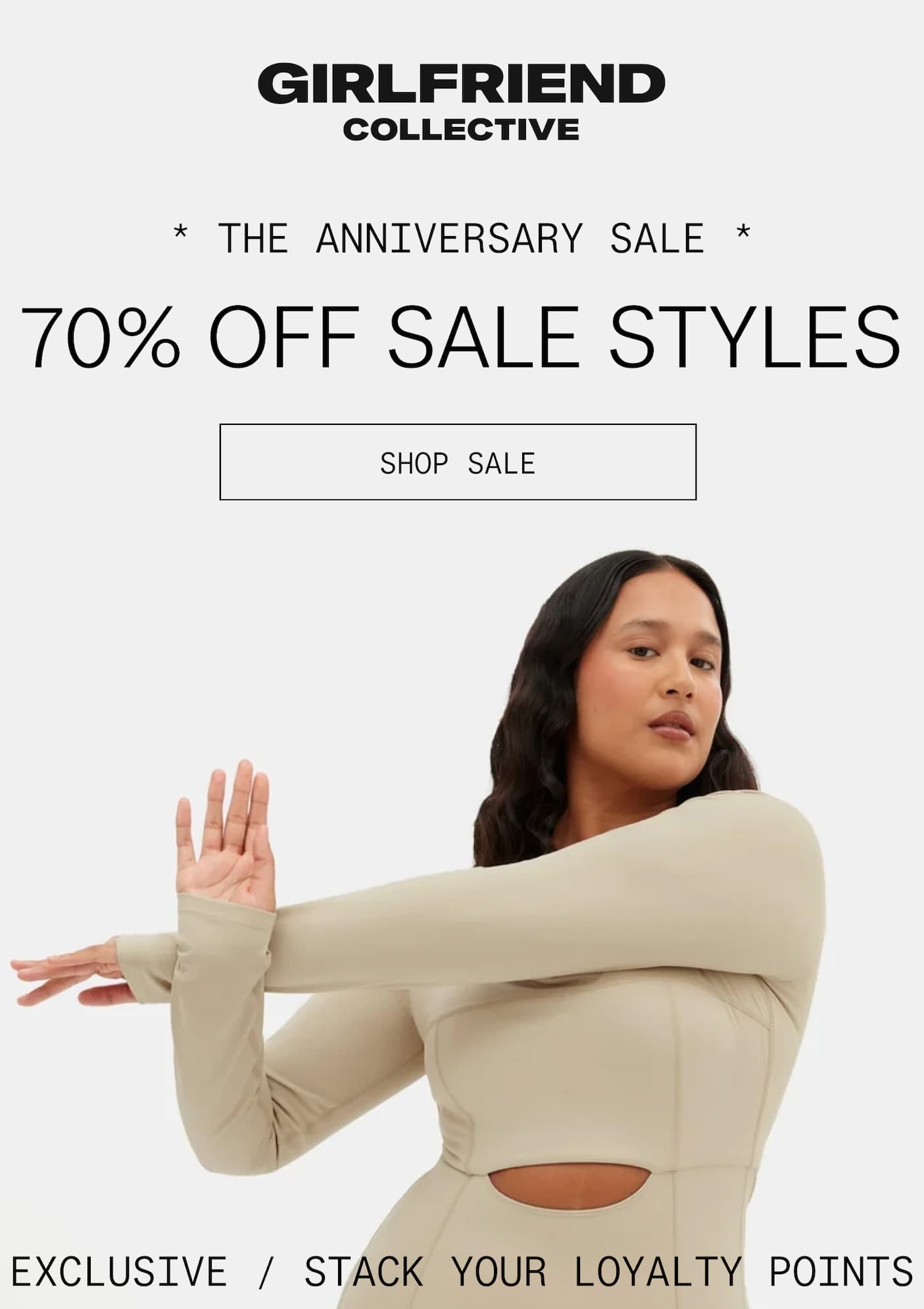 Girlfriend collective shop the anniversary sale