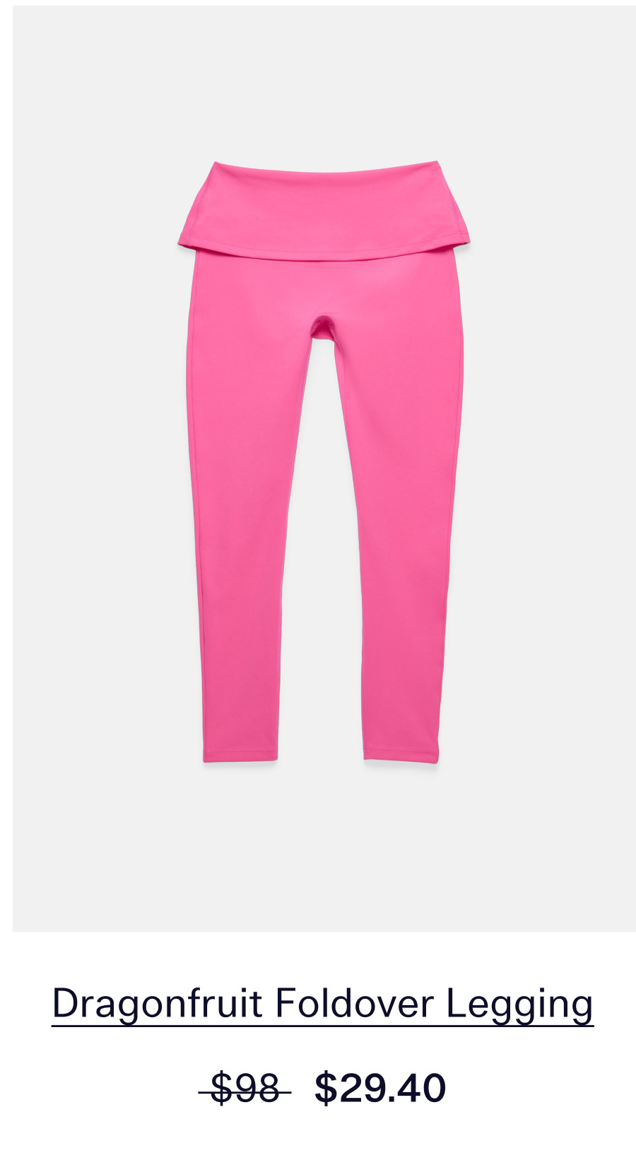 Dragonfruit Foldover Legging