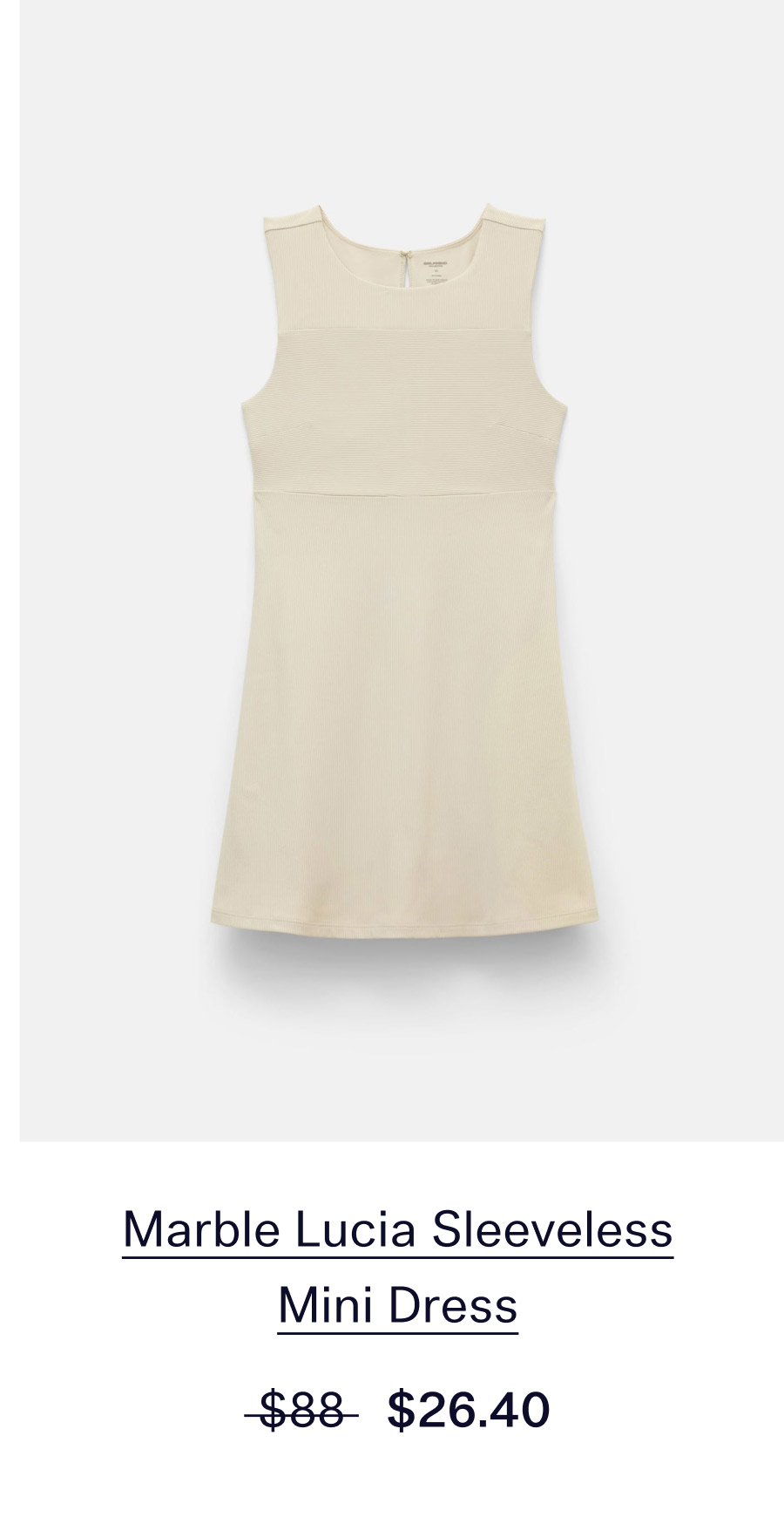Lucia Sleeveless Mini Dress