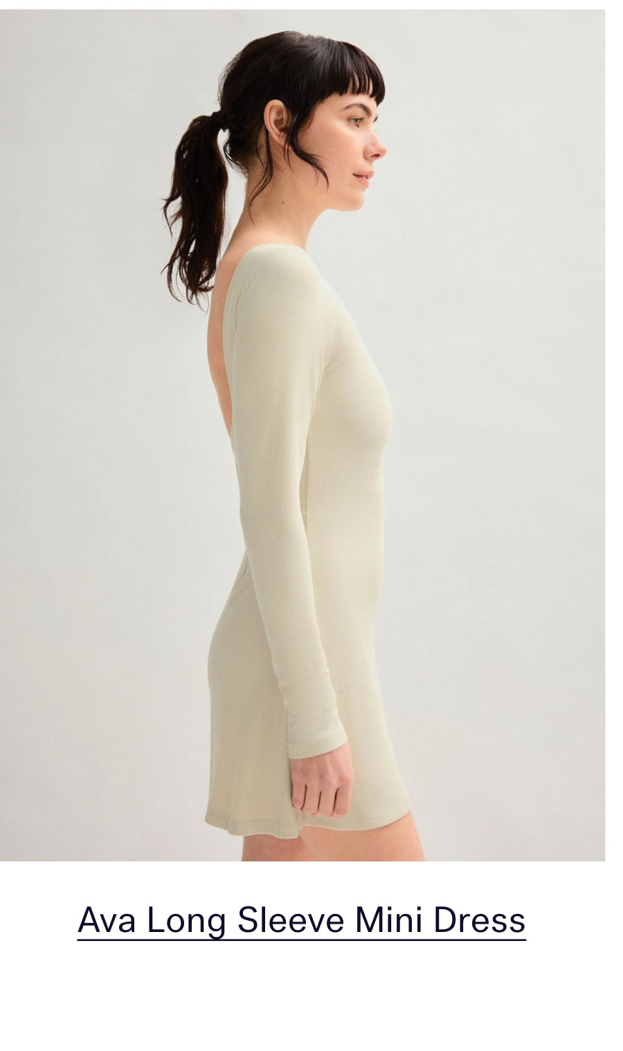 Marble Ava Long Sleeve Mini Dress