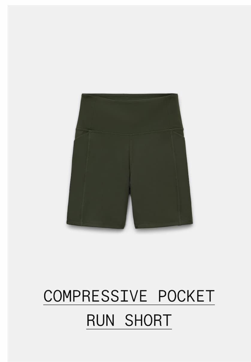 Compressive Pocket Run Short
