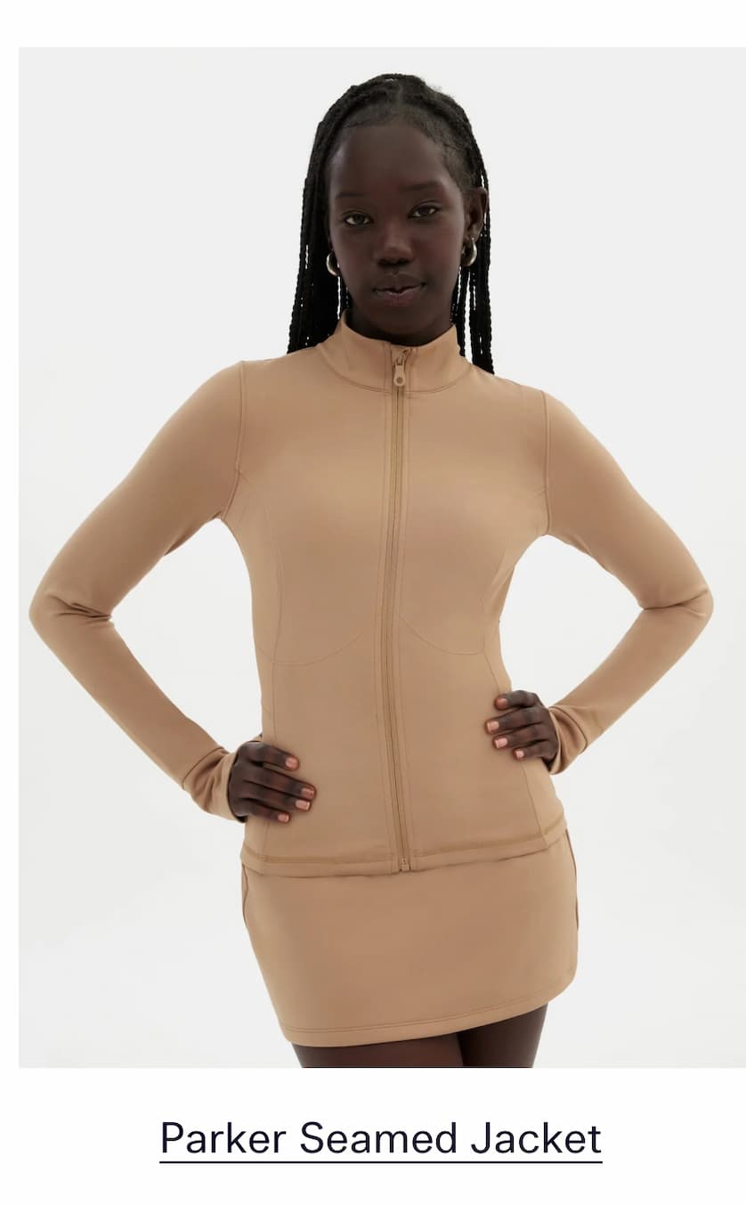 girlfriend collective parker seamed jacket