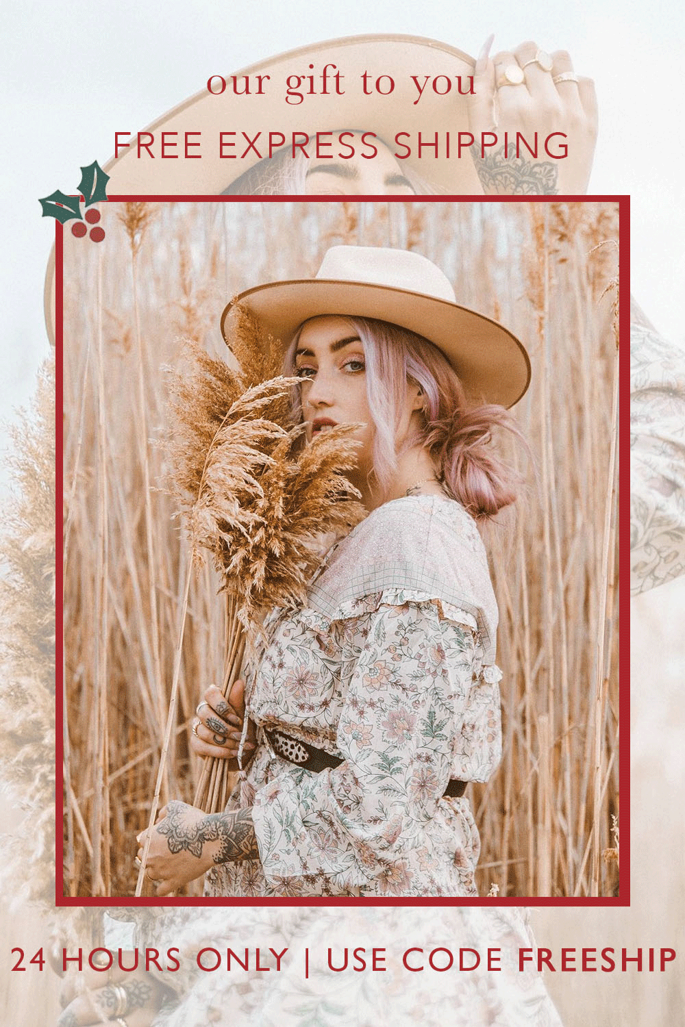 our gift to you! 🎁 FREE EXPRESS SHIPPING Indie And Harper