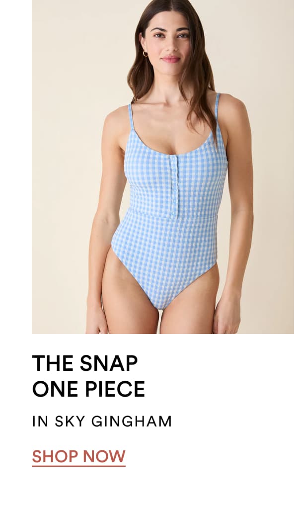 The Snap One Piece in sky gingham | SHOP NOW