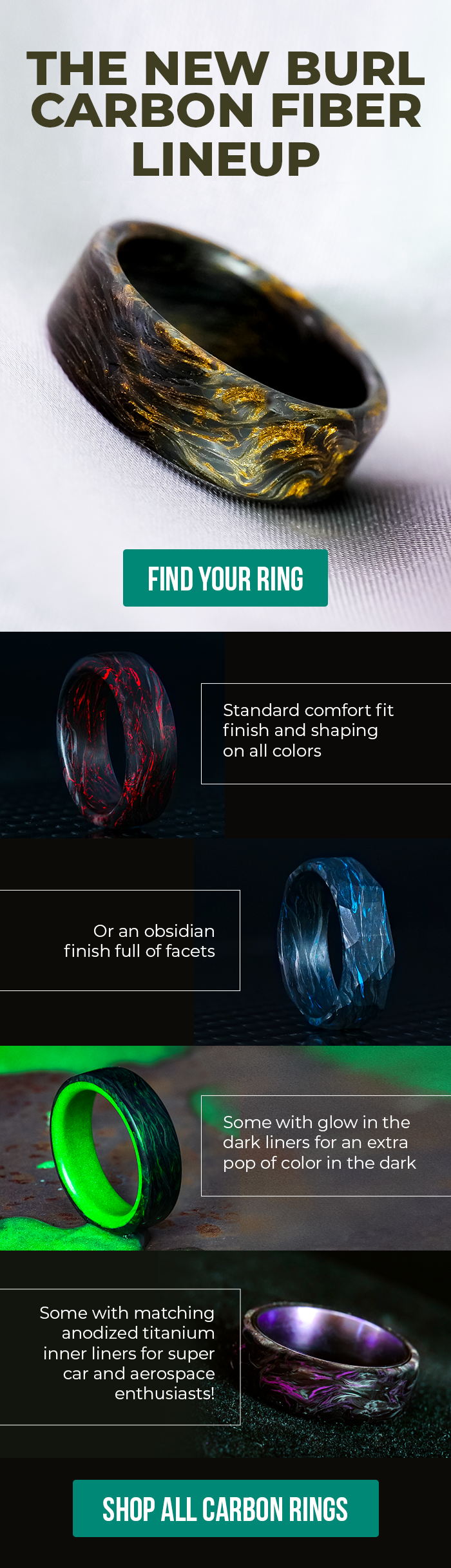 New Burl Carbon Fiber Lineup! Patrick Adair Designs