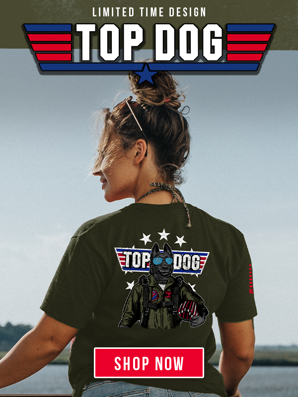 Top Gun + Dog = NEW Limited Time Design! Nine Line Apparel