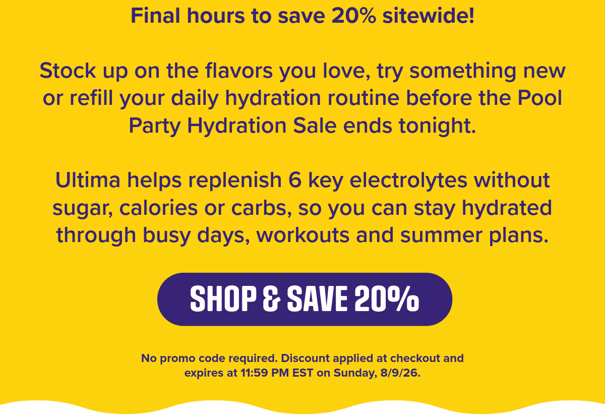 your body needs water and electrolytes