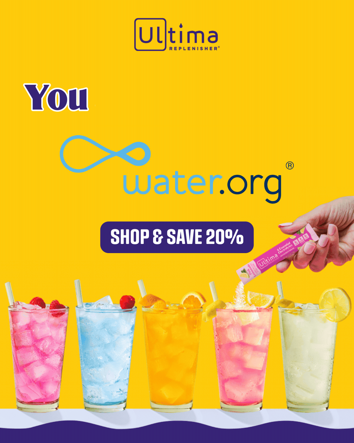 you shop we give with water.org