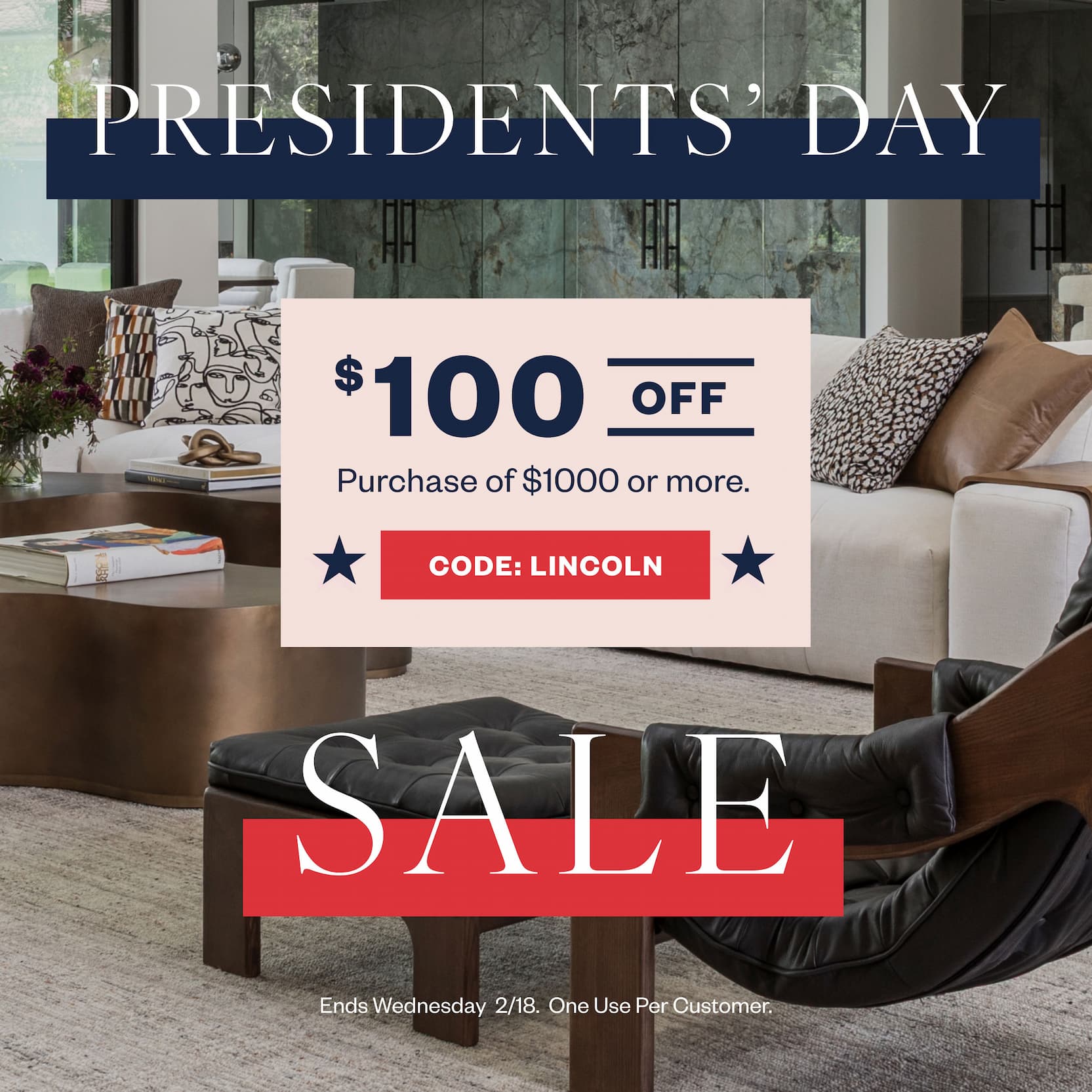 Presidents' Day Sale