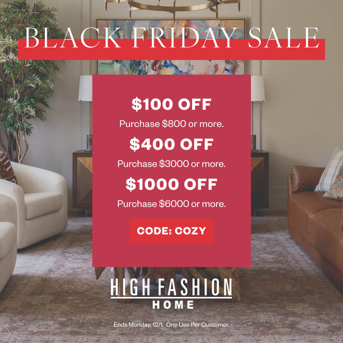 High Fashion Home - Black Friday Sale