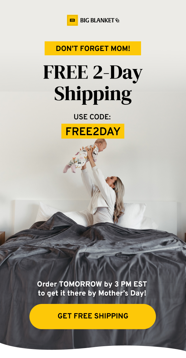 Order tomorrow by 3 PM ET to get it there by Mother's Day