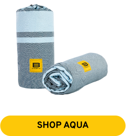 Big Beachy™ Blanket | Aqua Stripes