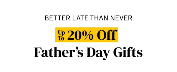 Better late than never