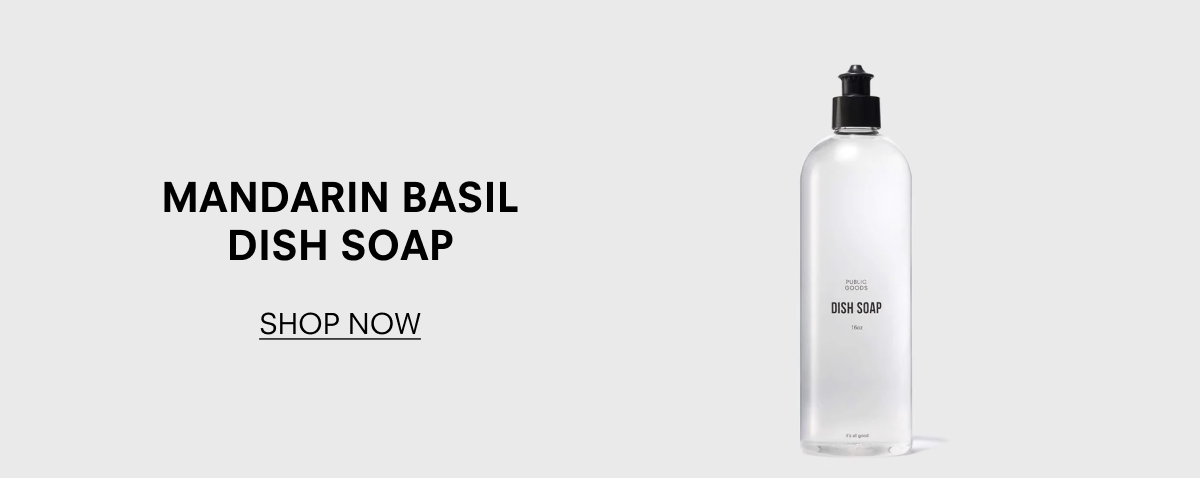 Mandarin Basil Dish Soap. Shop Now.