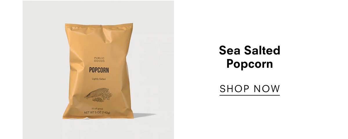 Sea Salted Popcorn