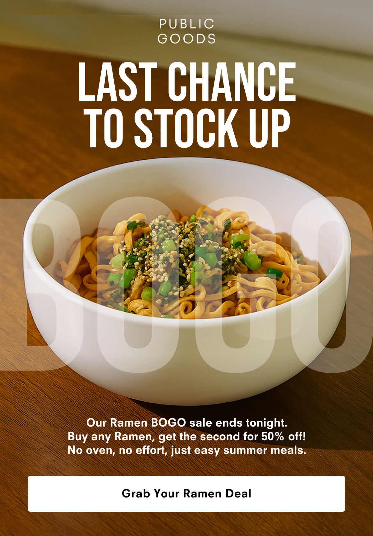 Last Chance to Stock Up