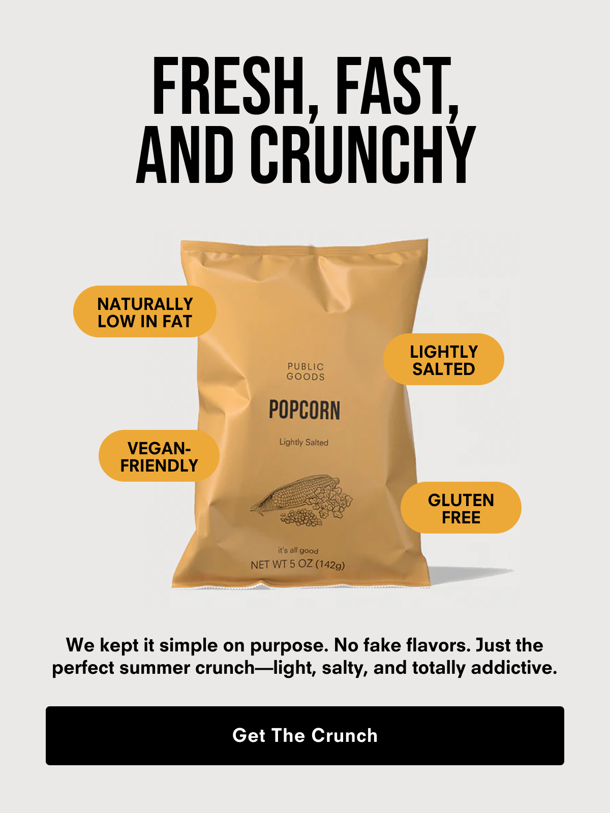 Fresh, Fast and Crunchy. Get The Crunch.