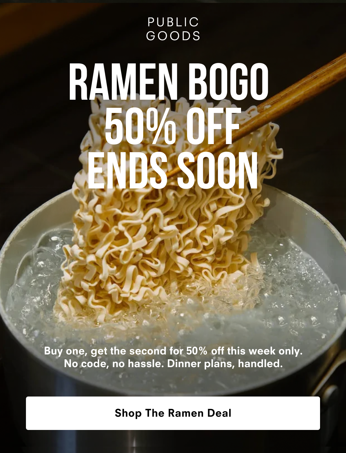 Ramen Bogo 50% Off