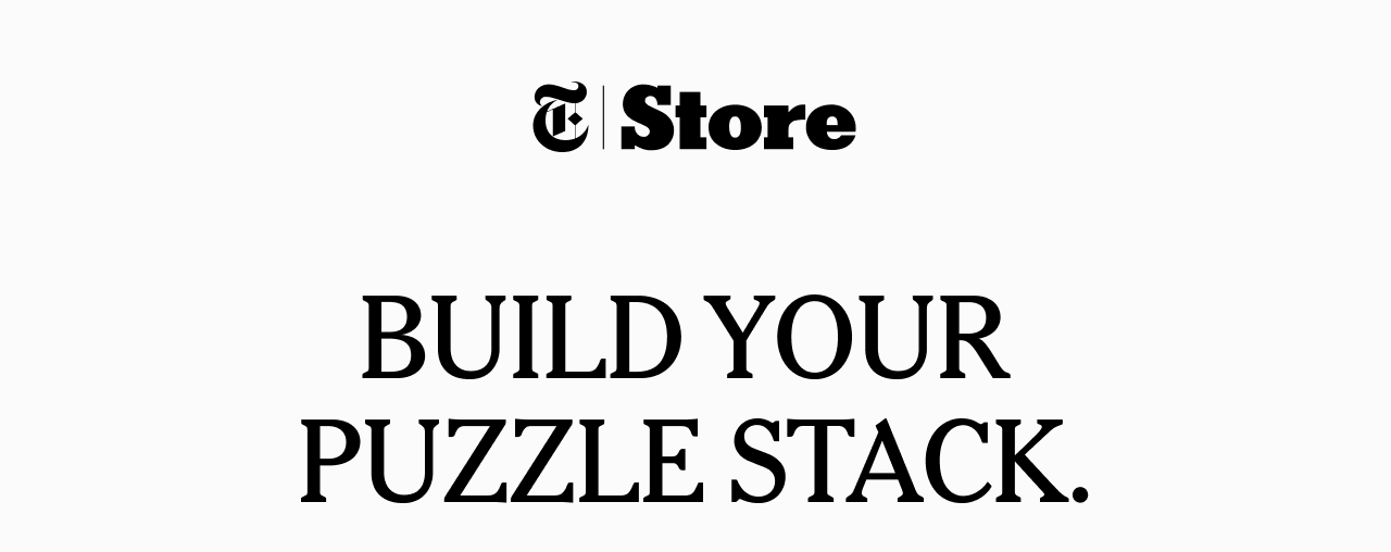 Build your puzzle stack.