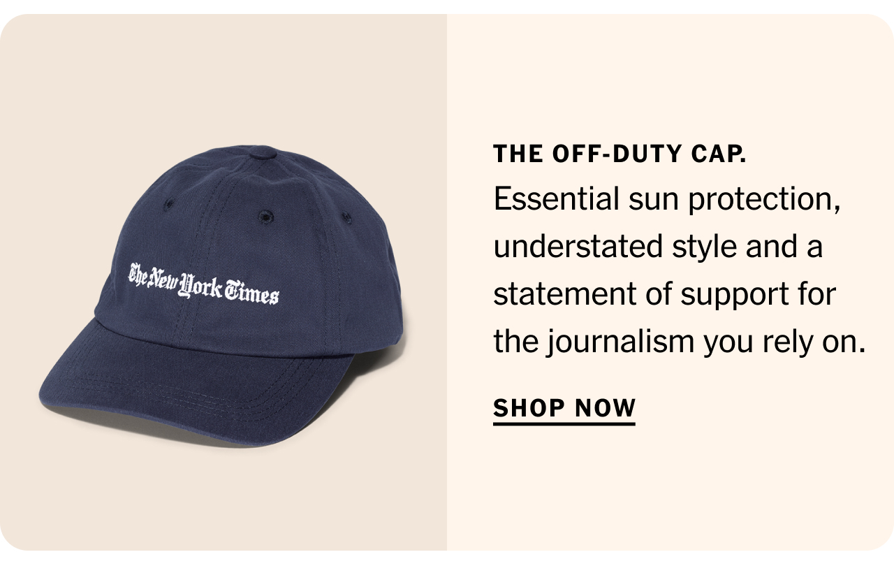 The off-duty cap. Essential sun protection, understated style and a statement of support for the journalism you rely on. Shop now.