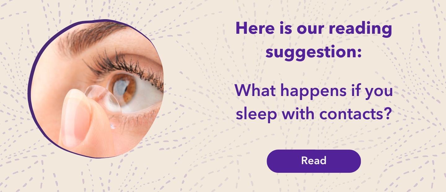 👀 What happens if you sleep with contacts? Polysleep