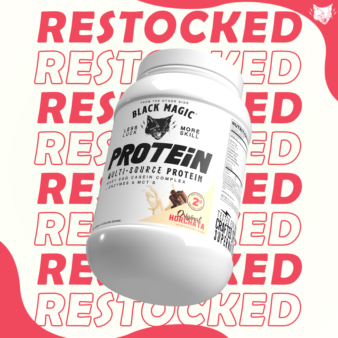 Our World Famous Horchata Protein Is BACK..... Black Magic