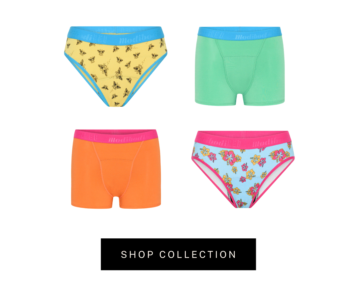 Limited edition prints for teens 🐝 Modibodi