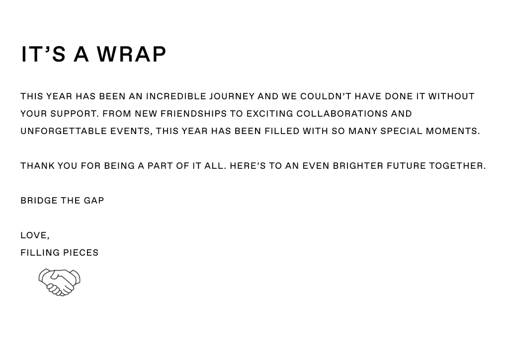 It's a Wrap Filling Pieces