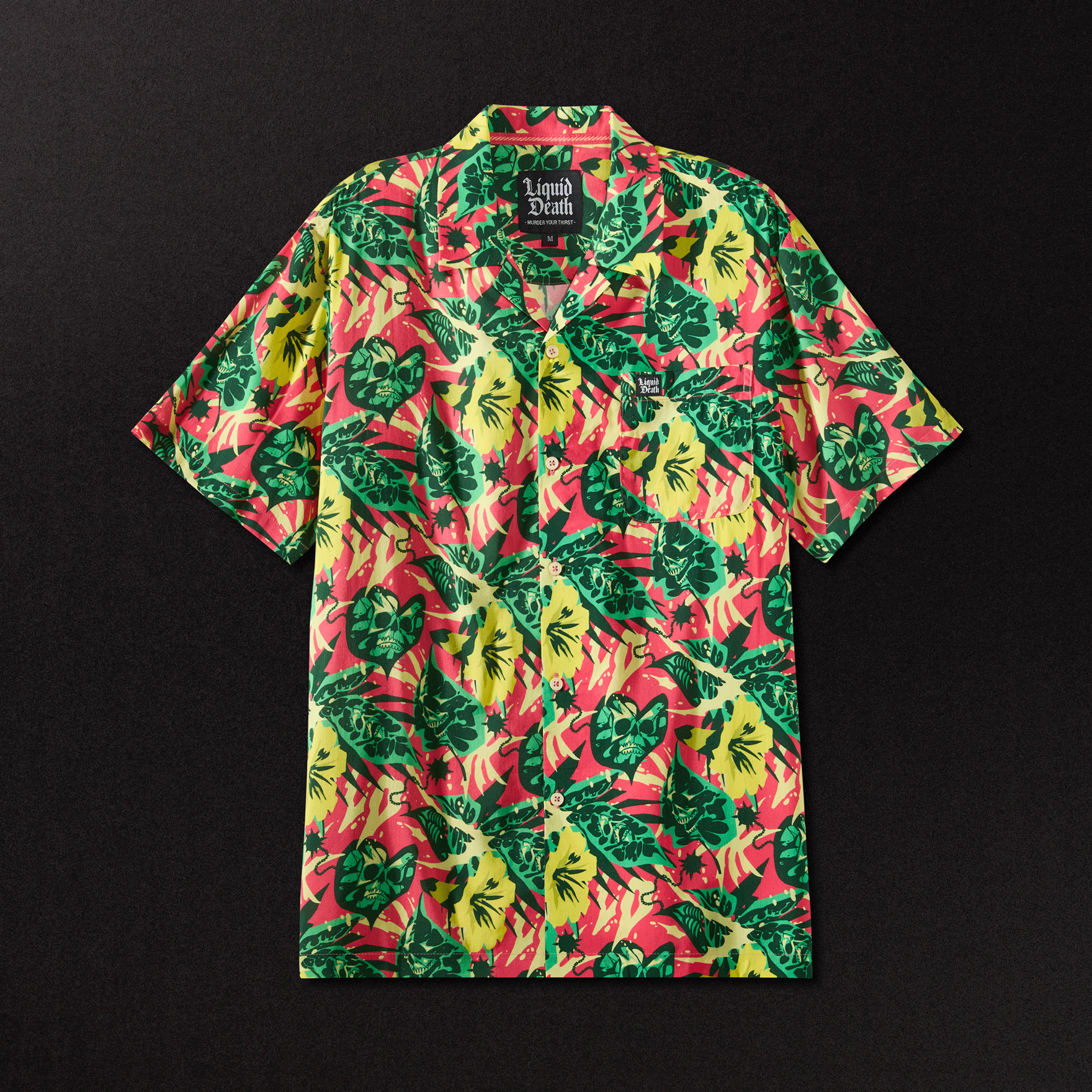 Deaths A Beach Button UP