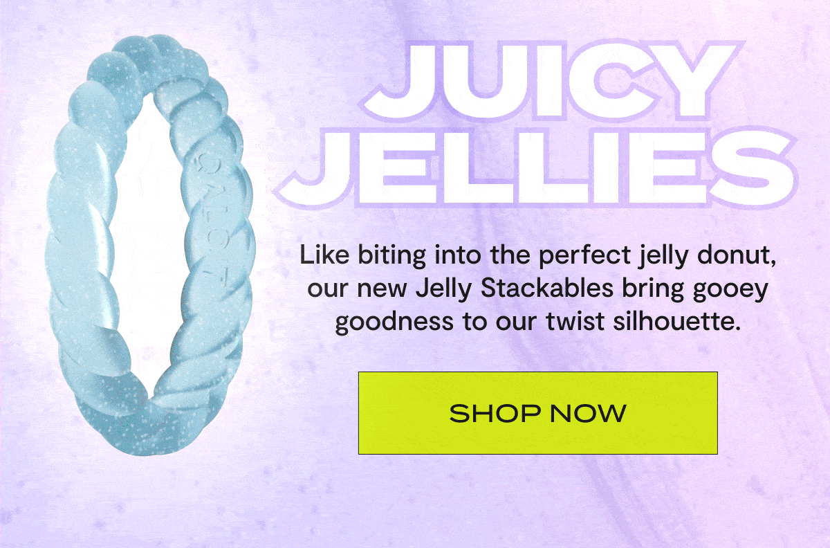 Juicy Jellies | Like biting into the perfect jelly donut, our new Jelly Stackables bring gooey goodness to our twist silhouette. | Shop Now