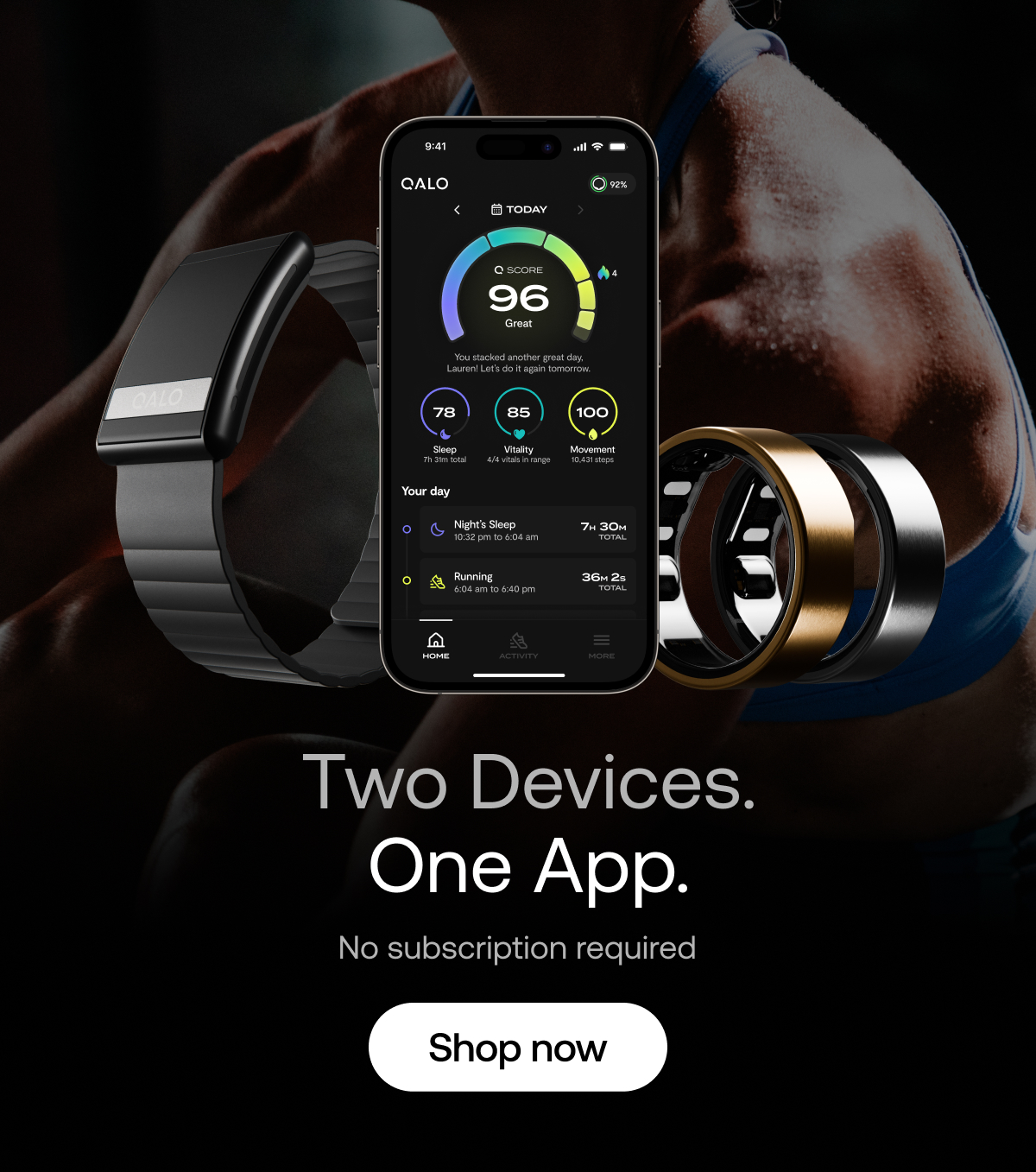 Two Devices. One App.