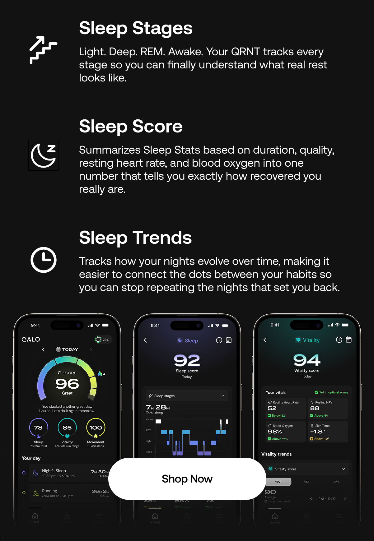 Sleep Stages, Sleep Stats, Sleep Trends - Shop Now