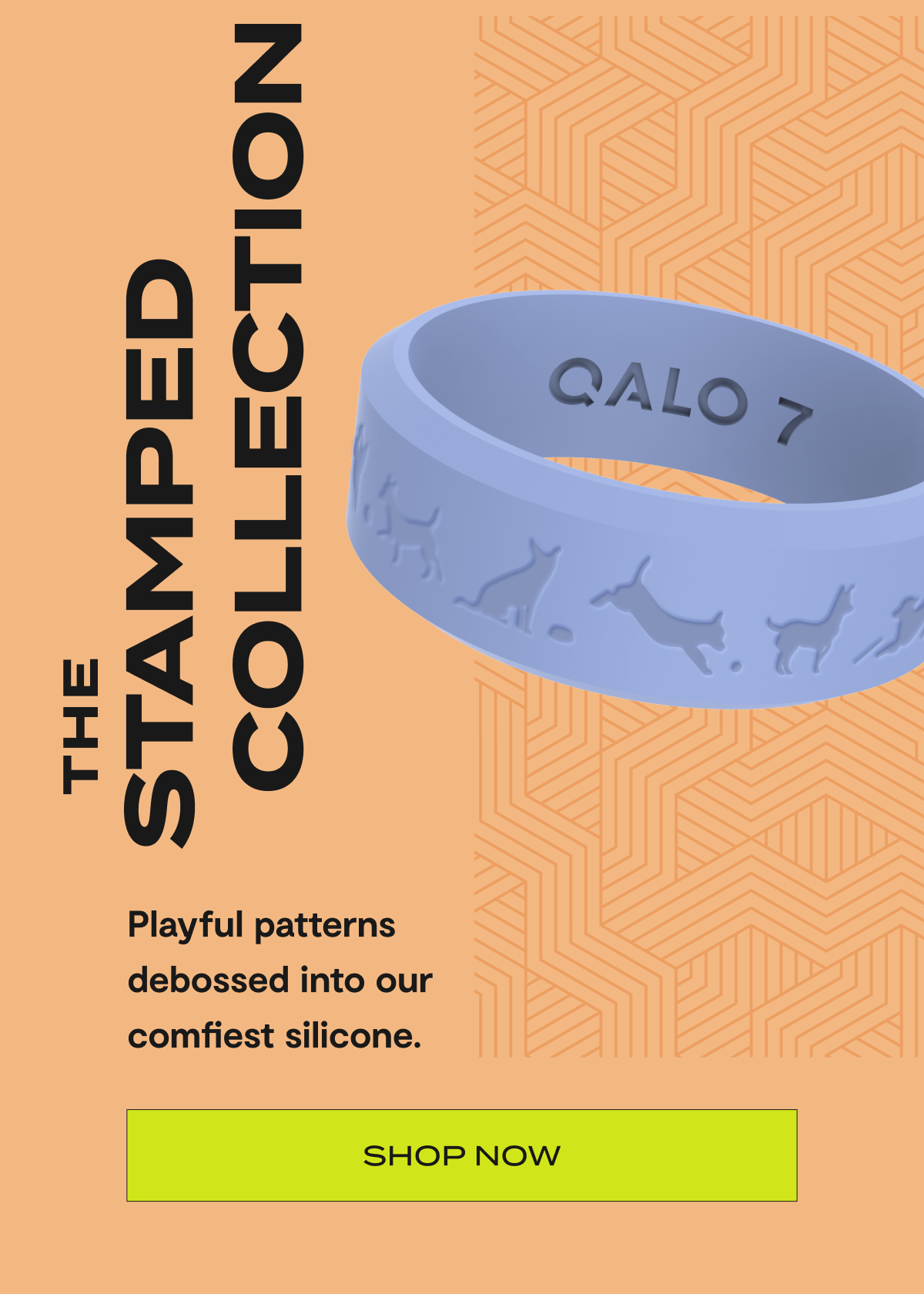 The Stamped Collection | Playful patterns debossed into our comfiest silicone. | Shop Now