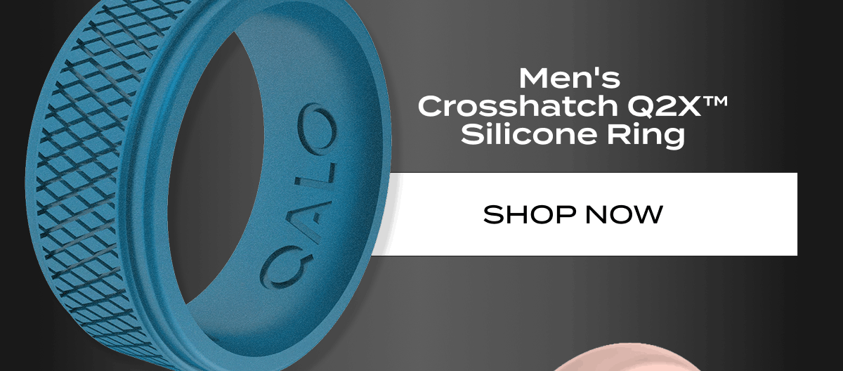 Men's Crosshatch Q2x Silicone Ring | Shop Now