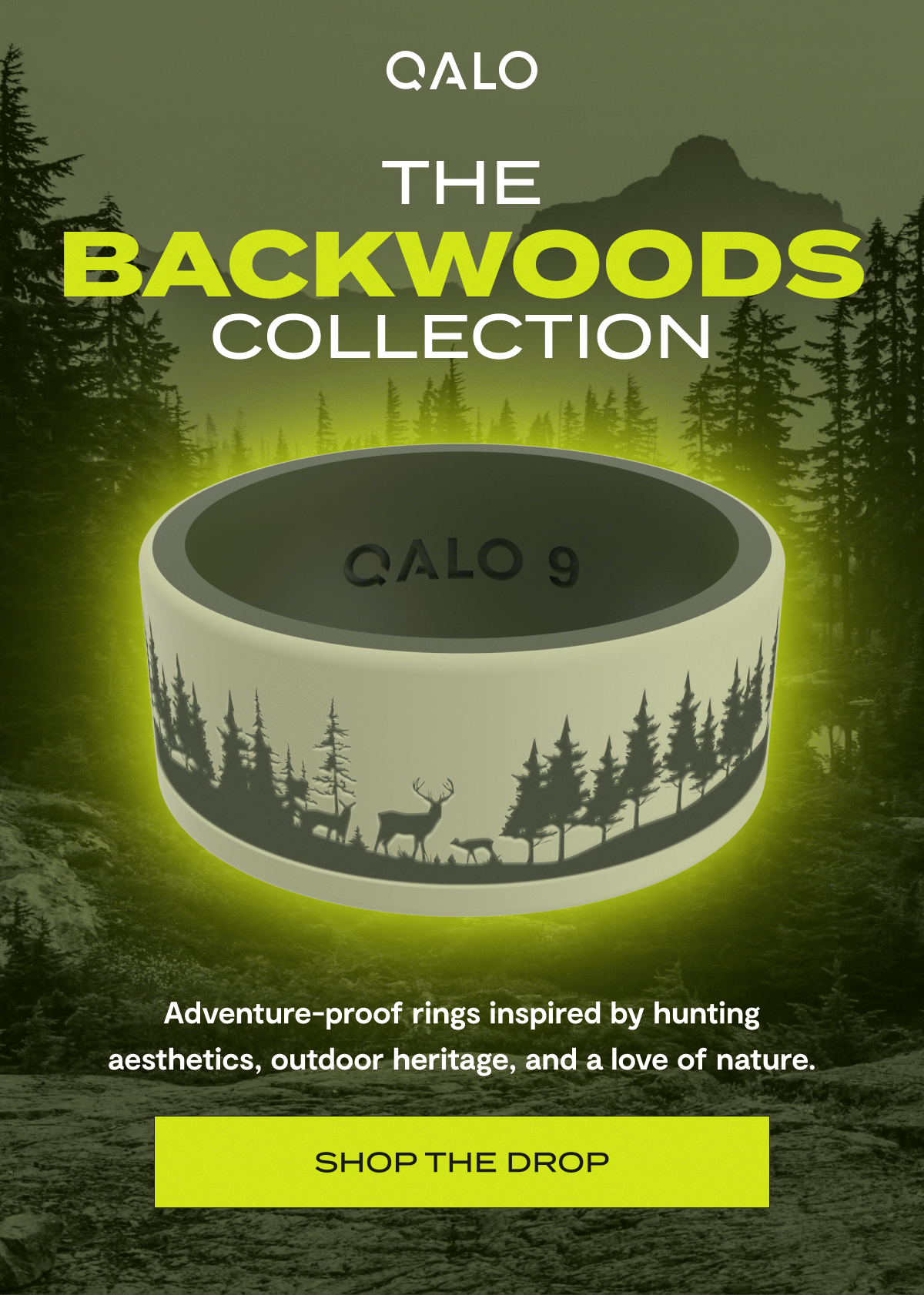 Qalo | The Backwoods Collection | Adventure-proof rings inspired by hunting aesthetics, outdoor heritage, and a love of nature. | Shop the drop