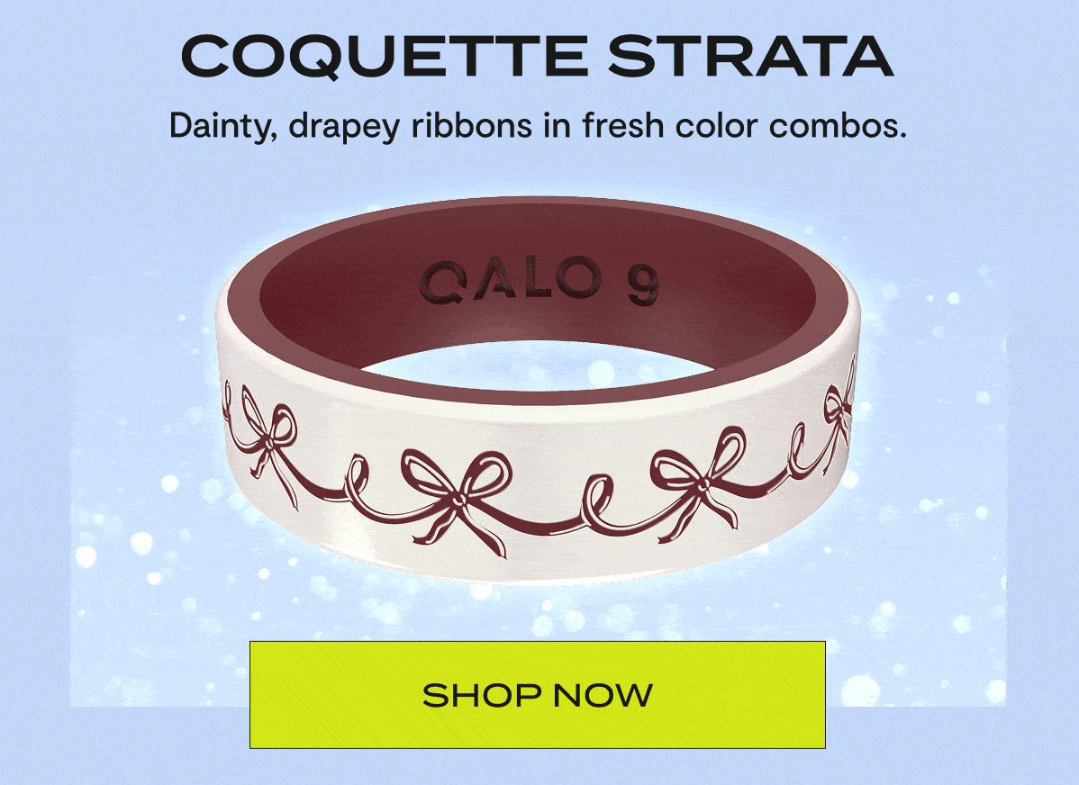 Coquette Strata | Dainty, drapey ribbons in fresh color combos. | Shop Now