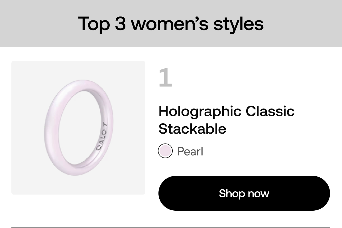 Holographic Classic Stackable in Pearl