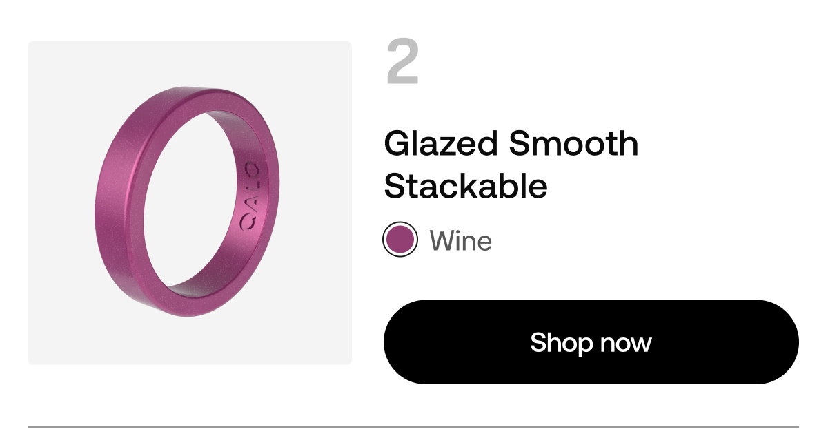 Glazed Smooth Stackable in Wine
