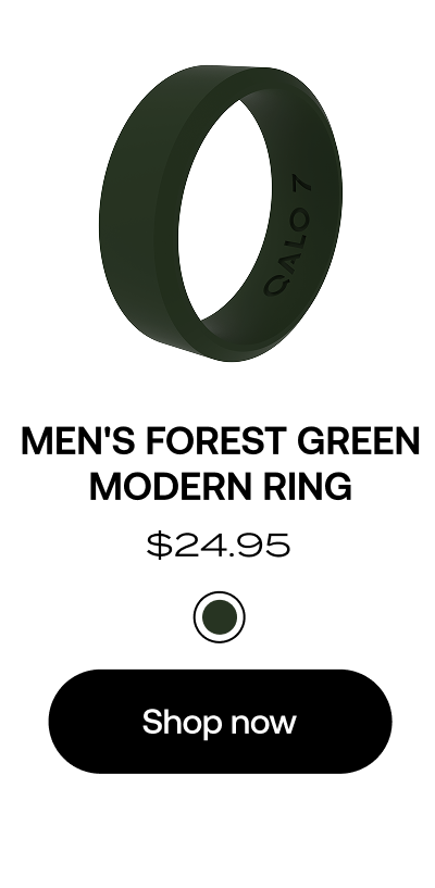 Shop Men's Forest Green Modern Ring