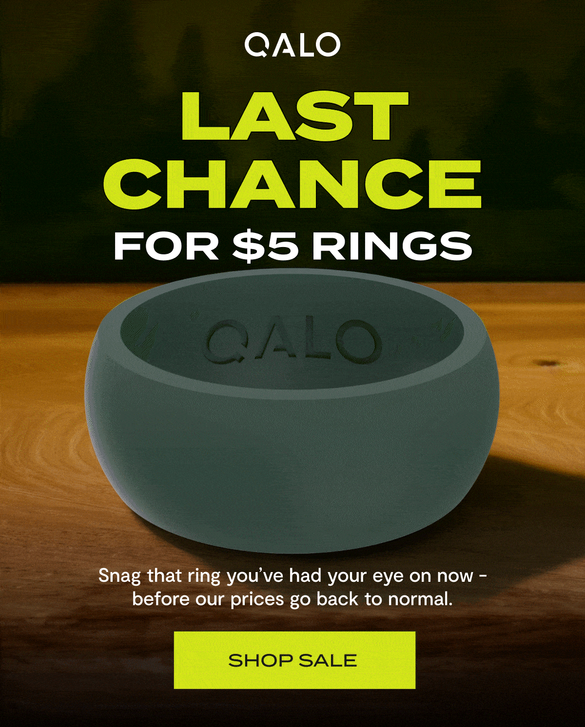 QALO | Last Chance For $5 Rings | Snag that ring you've had your eye on now-before our prices go back to normal. | Shop Sale