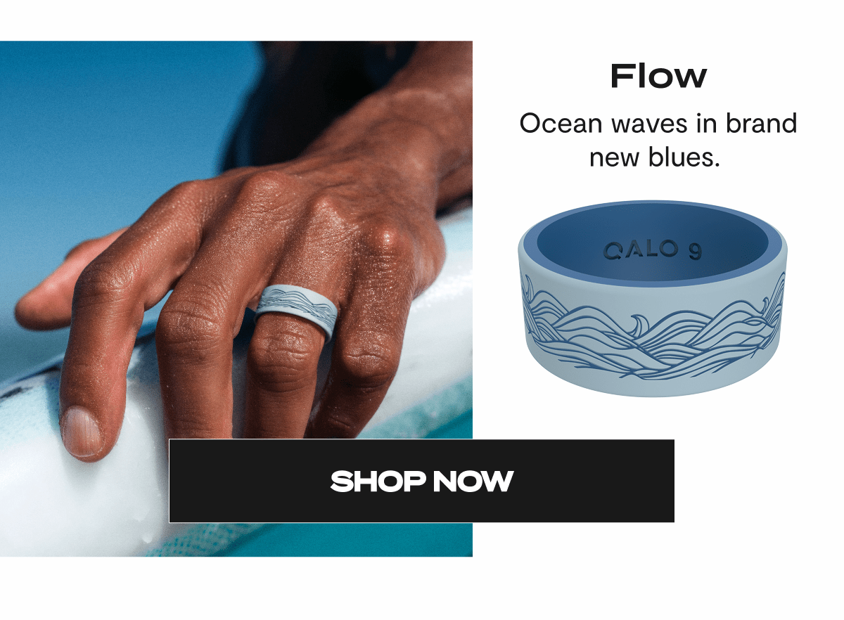 Flow | Ocean waves in brand new blues. | Shop Now