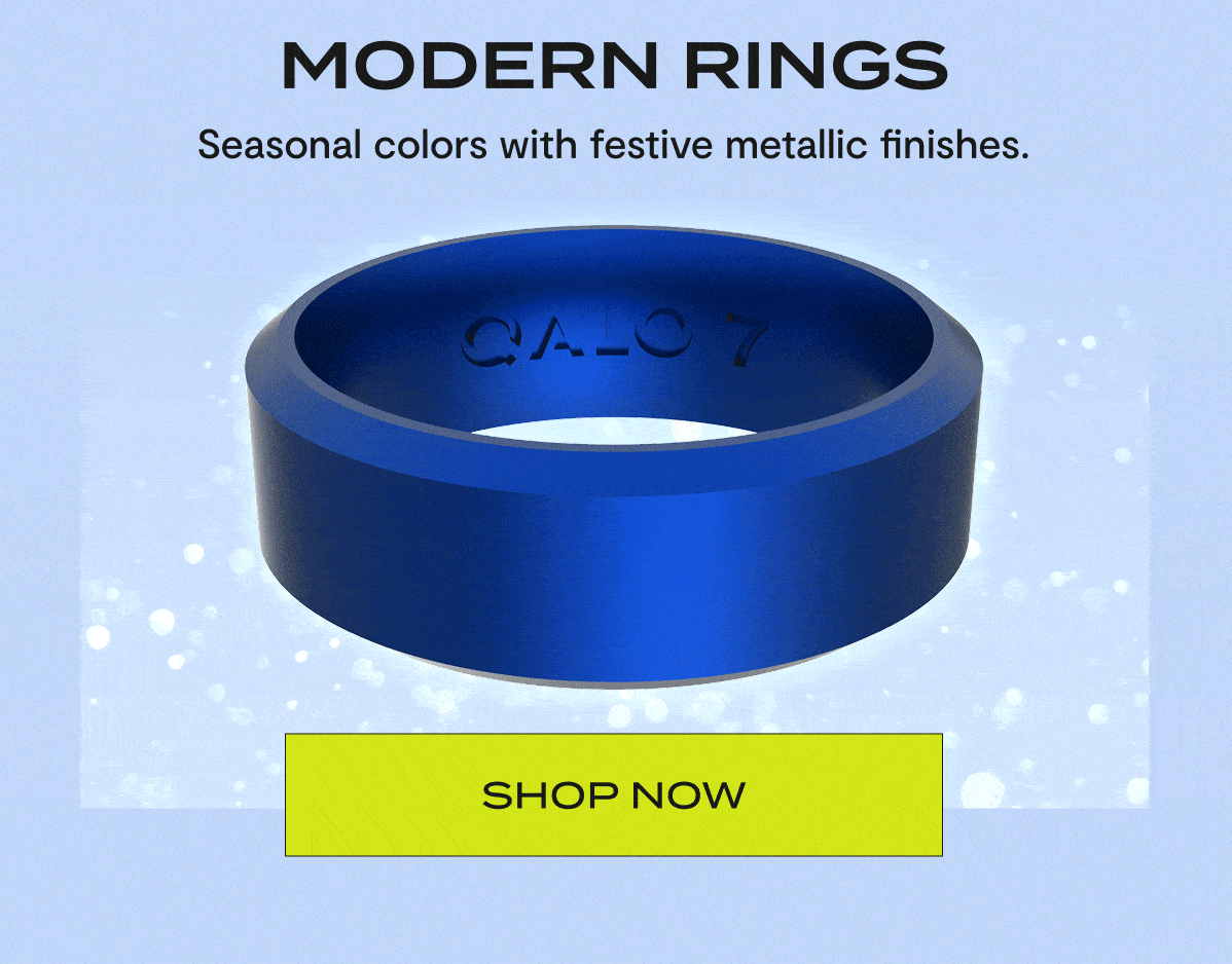 Modern Rings | Seasonal colors with festive metallic finishes. | Shop Now