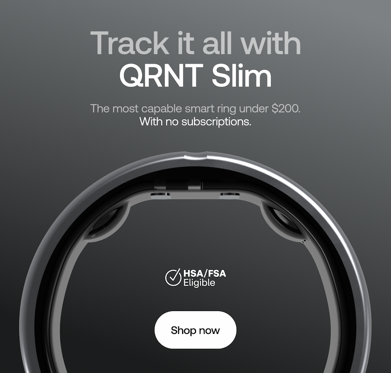 Track it all with QRNT Slim. Shop now.