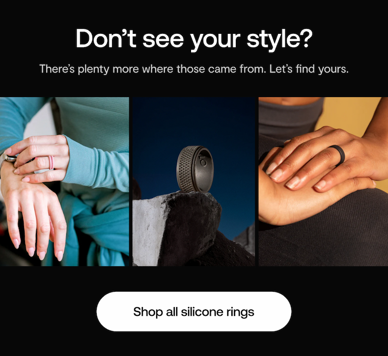 Don't see your style? Shop all silicone rings