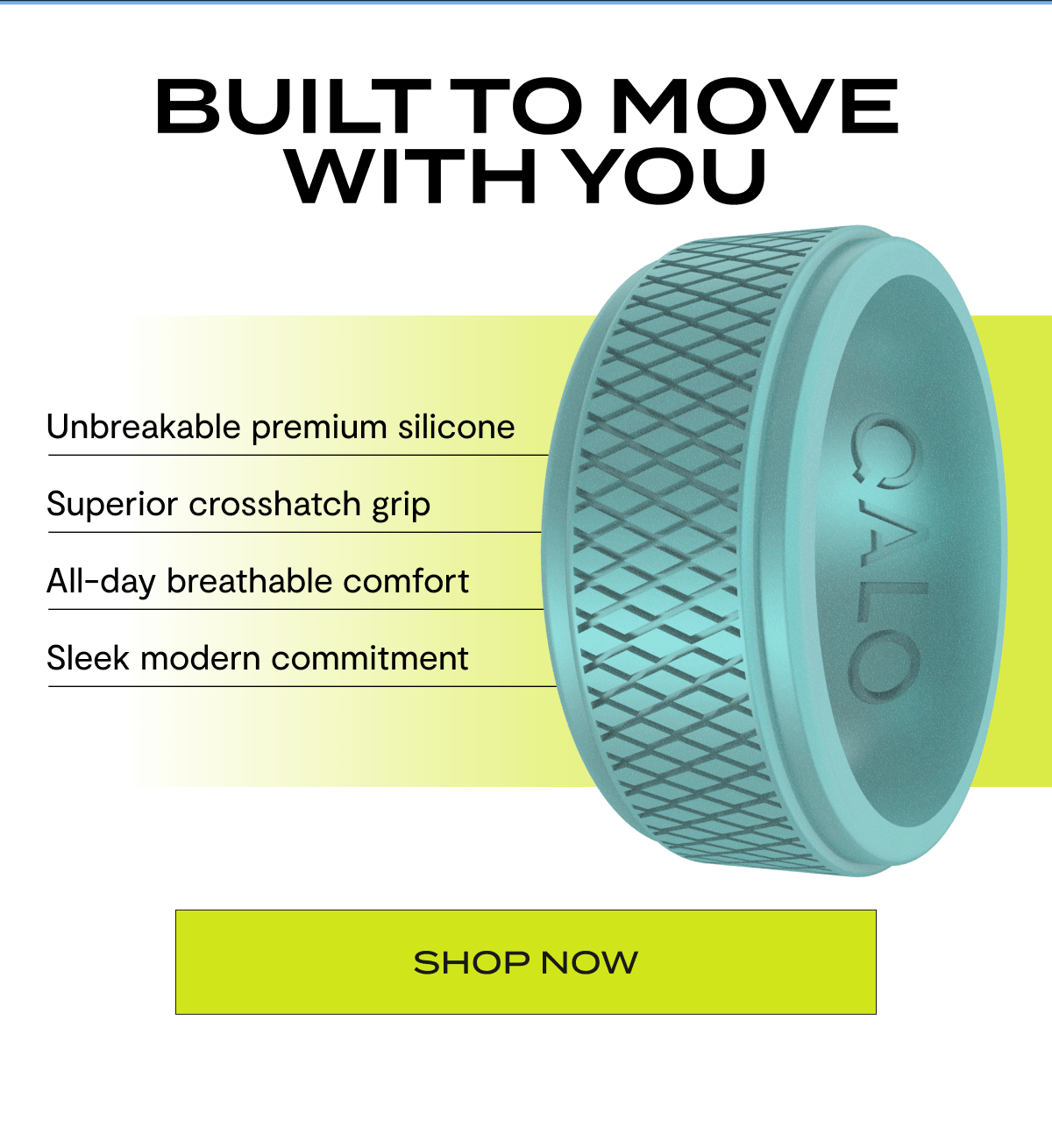 Built To Move With You | Unbreakable premium silicone, Superior crosshatch grip, All-day breathable comfort, Sleek modern commitment | Shop Now