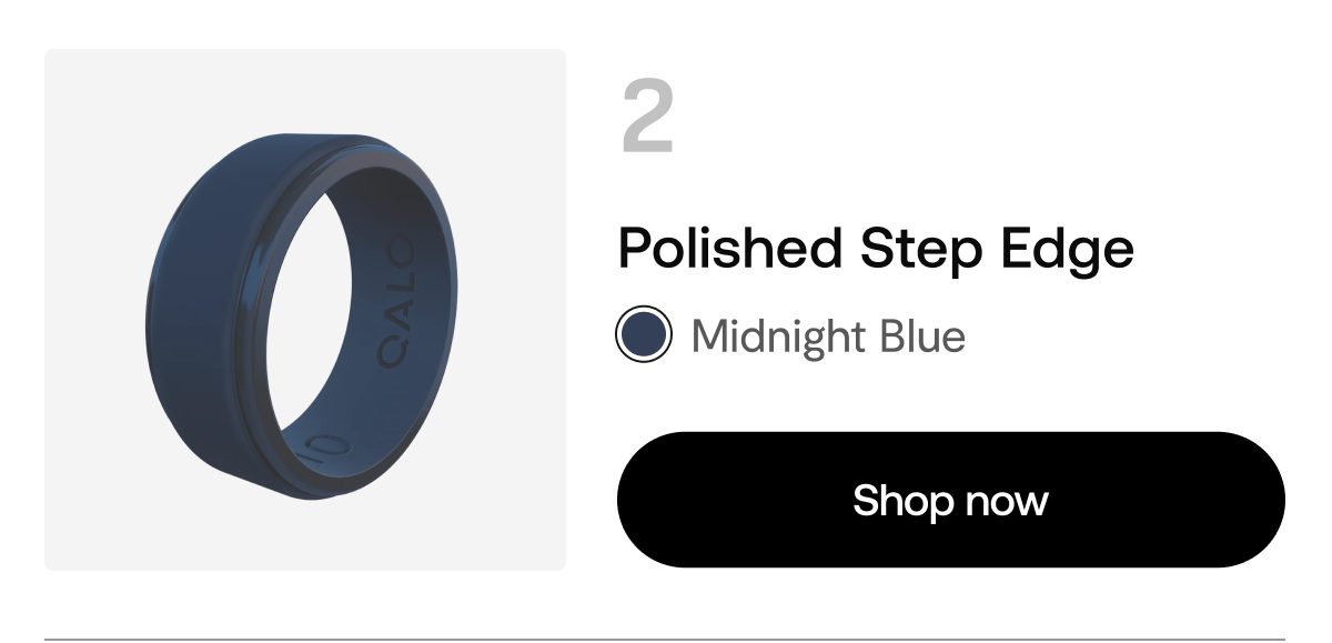 Polished Step Edge in Midnight Blue