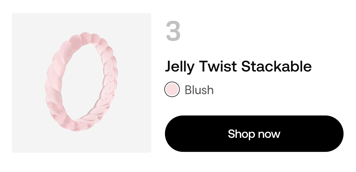 Jelly Twist Stackable in Blush